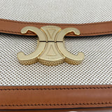 セリーヌ CELINE クラシック トリオンフバッグ 191242EGC.02NT ナチュラル タン テキスタイル レディース ショルダーバッグ