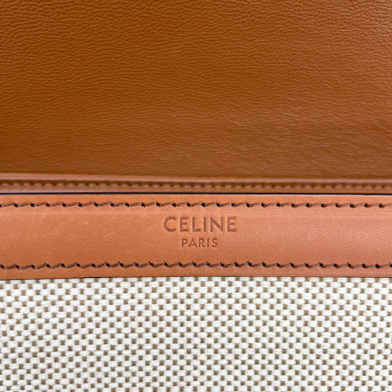 セリーヌ CELINE クラシック トリオンフバッグ 191242EGC.02NT ナチュラル タン テキスタイル レディース ショルダーバッグ