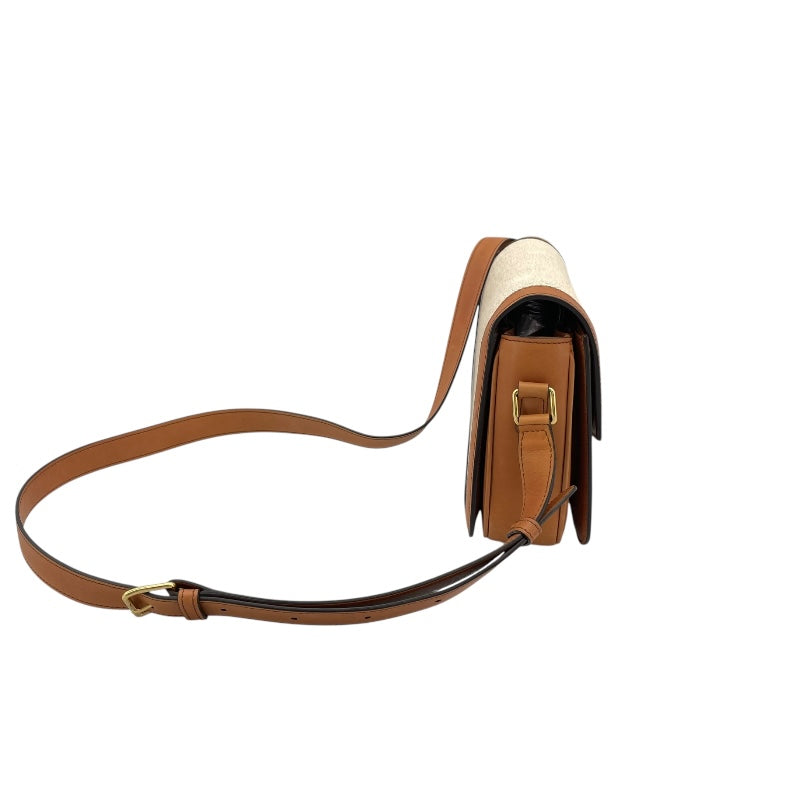 セリーヌ CELINE クラシック トリオンフバッグ 191242EGC.02NT ナチュラル タン テキスタイル レディース ショルダーバッグ