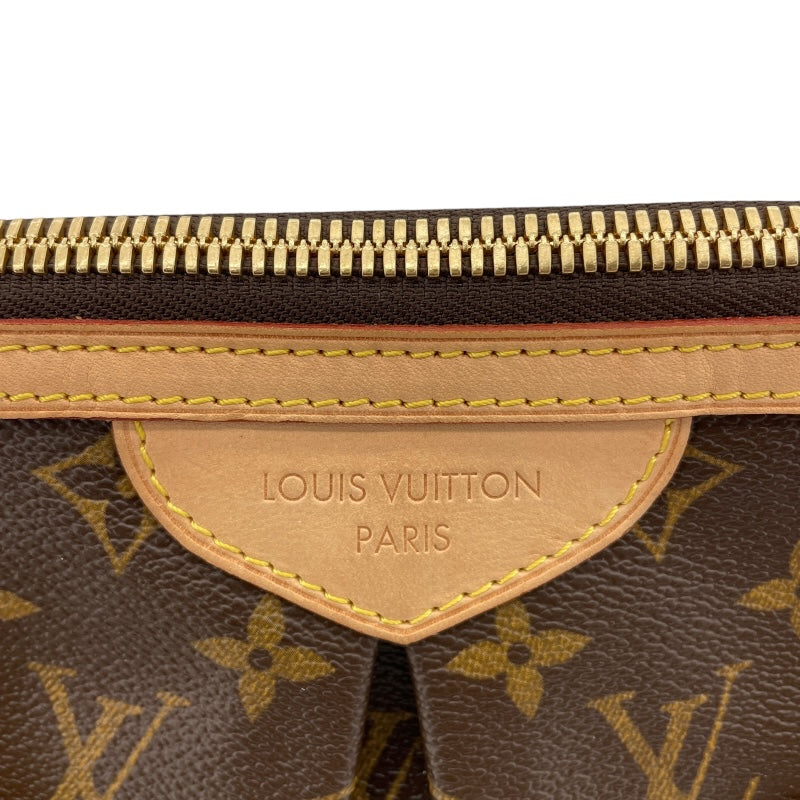 ルイ・ヴィトン LOUIS VUITTON パレルモGM M40146  ブラウン モノグラムキャンバス レディース ショルダーバッグ