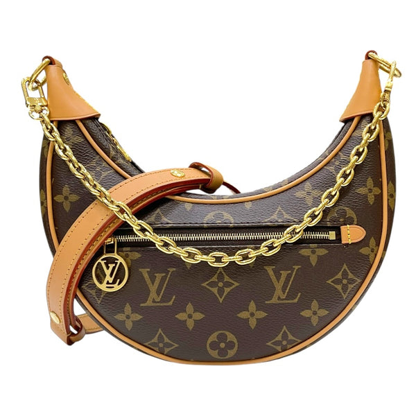 ルイ・ヴィトン LOUIS VUITTON ループ M81098 ブラウン モノグラム・キャンバス/レザー レディース ショルダーバッグ
