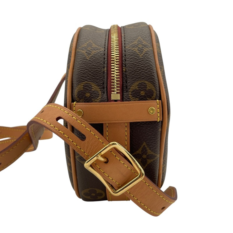 ルイ・ヴィトン LOUIS VUITTON ボワット・シャポー・スープルPM M45578 ブラウン モノグラムキャンバス レディース ショルダーバッグ