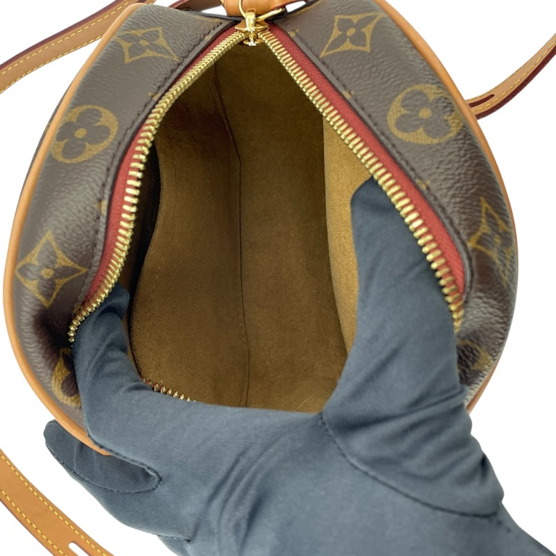 ルイ・ヴィトン LOUIS VUITTON ボワット・シャポー・スープルPM M45578 ブラウン モノグラムキャンバス レディース ショルダーバッグ