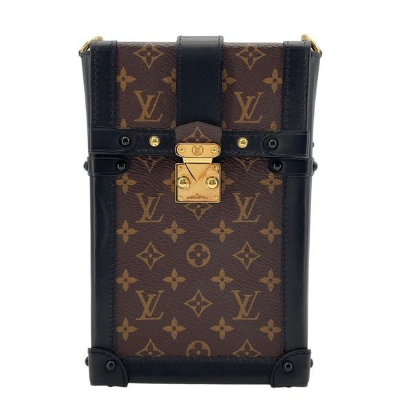ルイ・ヴィトン LOUIS VUITTON ポシェット トランク ヴェルティカル  M63913  ブラウン モノグラムキャンバス ユニセックス ショルダーバッグ
