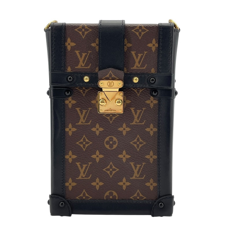 ルイ・ヴィトン LOUIS VUITTON ポシェット トランク ヴェルティカル  M63913  ブラウン モノグラムキャンバス ユニセックス ショルダーバッグ