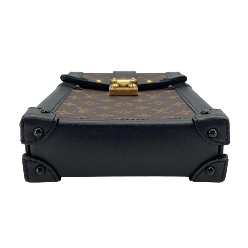 ルイ・ヴィトン LOUIS VUITTON ポシェット トランク ヴェルティカル  M63913  ブラウン モノグラムキャンバス ユニセックス ショルダーバッグ