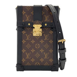 ルイ・ヴィトン LOUIS VUITTON ポシェット トランク ヴェルティカル  M63913  ブラウン モノグラムキャンバス ユニセックス ショルダーバッグ