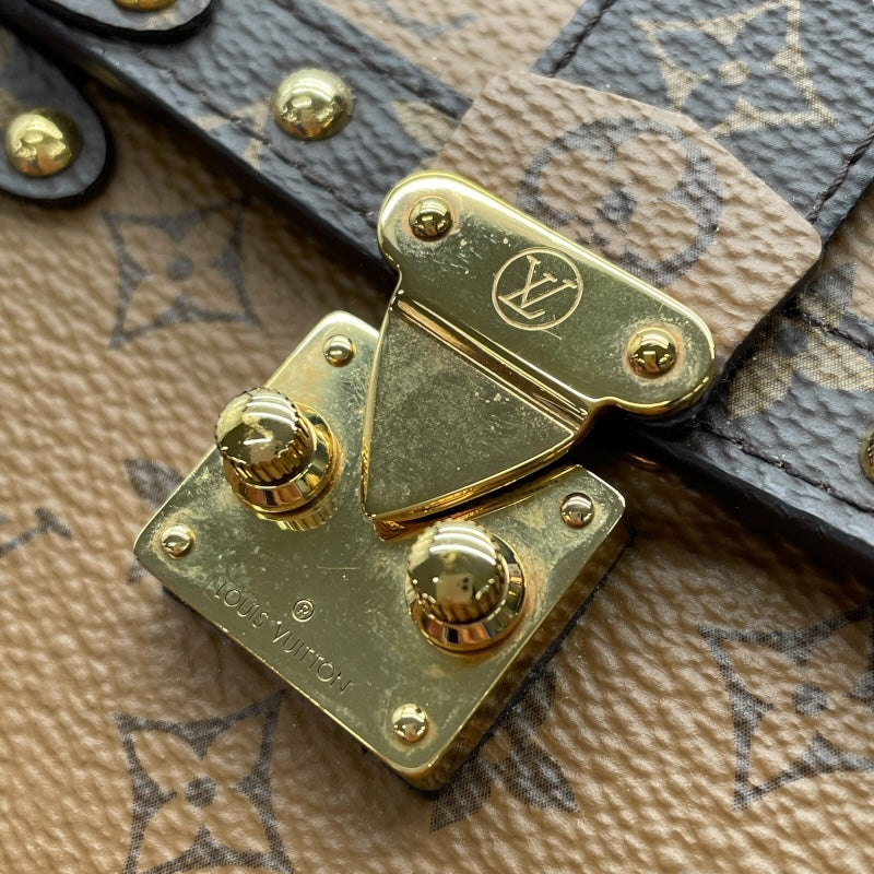 ルイ・ヴィトン LOUIS VUITTON ポシェット トランク ヴェルティカル  M67873 ブラウン モノグラム・リバース ユニセックス ショルダーバッグ