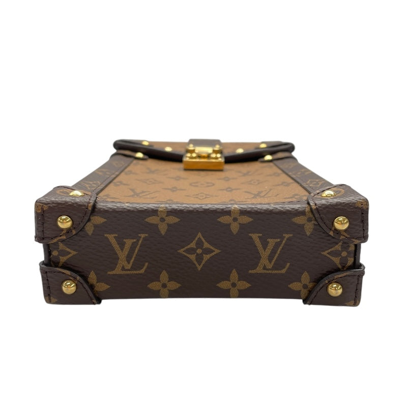 ルイ・ヴィトン LOUIS VUITTON ポシェット トランク ヴェルティカル  M67873 ブラウン モノグラム・リバース ユニセックス ショルダーバッグ