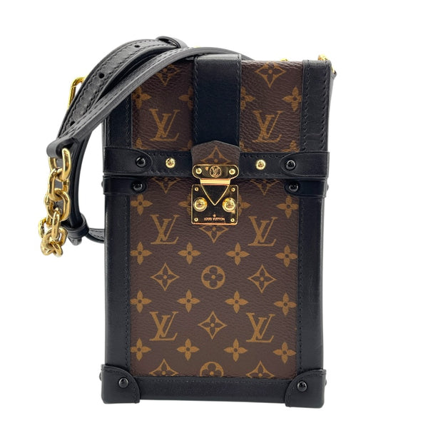 ルイ・ヴィトン LOUIS VUITTON ポシェット トランク ヴェルティカル M63913 ブラウン モノグラム レディース ショルダーバッグ