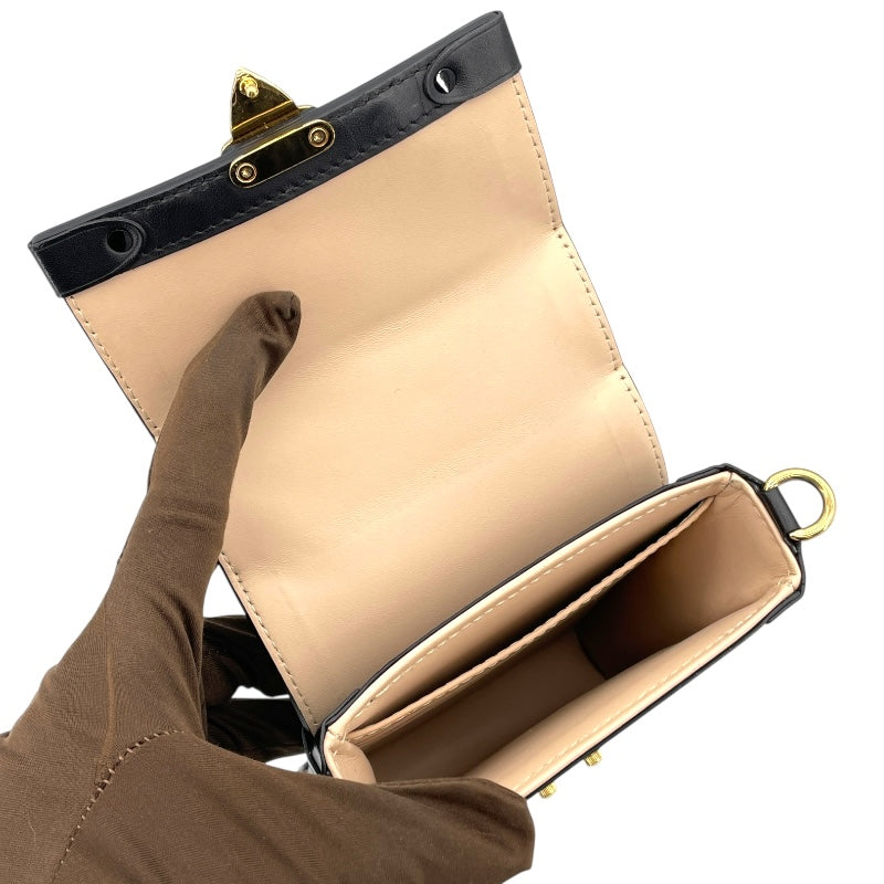 ルイ・ヴィトン LOUIS VUITTON ポシェット トランク ヴェルティカル M63913 ブラウン モノグラム レディース ショルダーバッグ