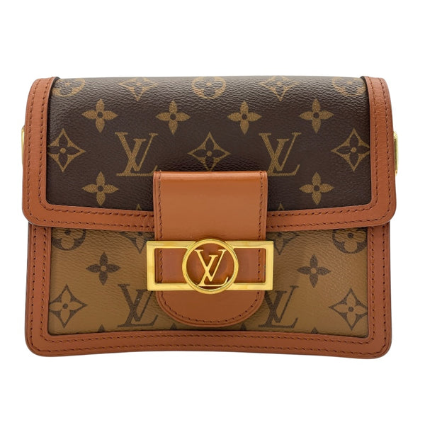 ルイ・ヴィトン LOUIS VUITTON ドーフィーヌ MINI M45959  ブラウン モノグラム・リバース レディース ショルダーバッグ
