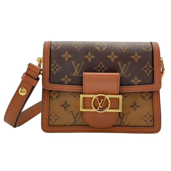 ルイ・ヴィトン LOUIS VUITTON ドーフィーヌ MINI M45959 ブラウン モノグラム・リバース レディース ショルダーバッグ