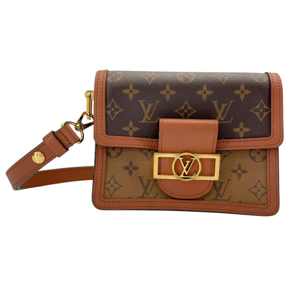 ルイ・ヴィトン LOUIS VUITTON ドーフィーヌ MINI M45959 ブラウン モノグラム・リバース レディース ショルダーバッグ