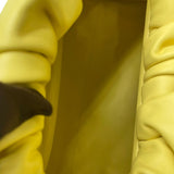 ボッテガ・ヴェネタ BOTTEGA VENETA ホーボーショルダー イエロー レザー レディース ショルダーバッグ