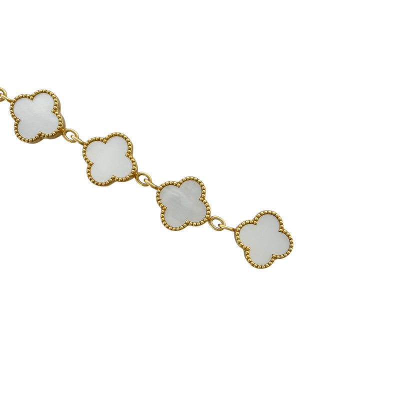 ヴァンクリーフ＆アーペル Van Cleef & Arpels アルハンブラ  ホワイトシェル 122974 ホワイトシェル K18YG レディース 腕時計