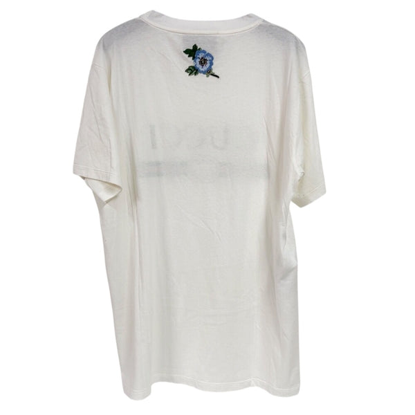 グッチ GUCCI ロゴプリントTシャツ　SS 457095 ホワイト コットン メンズ 半袖Ｔシャツ