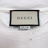 グッチ GUCCI ロゴプリントTシャツ　SS 457095 ホワイト コットン メンズ 半袖Ｔシャツ