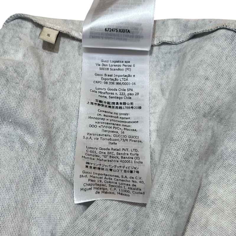 グッチ GUCCI × THE NORTH FACE ロゴプリントTシャツ 672475 コットン メンズ 半袖Ｔシャツ