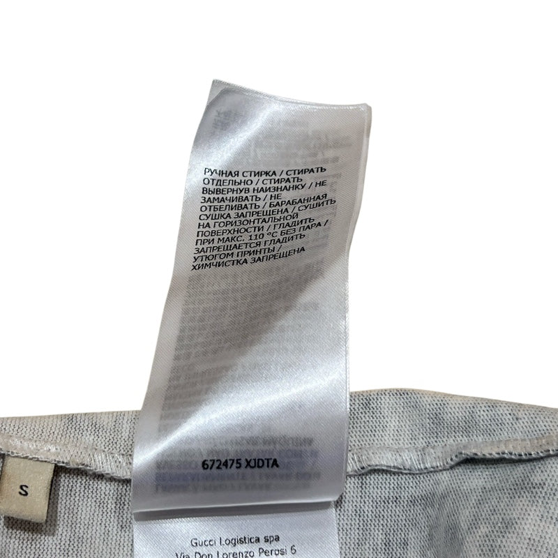 グッチ GUCCI × THE NORTH FACE ロゴプリントTシャツ 672475 コットン メンズ 半袖Ｔシャツ