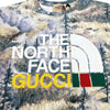 グッチ GUCCI × THE NORTH FACE ロゴプリントTシャツ 672475 コットン メンズ 半袖Ｔシャツ