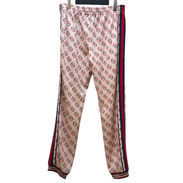 グッチ GUCCI GG総柄トラックパンツ 575738 クリーム ポリエステル メンズ パンツ