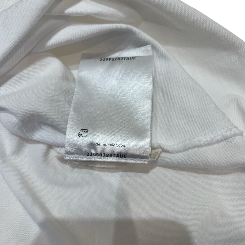 モンクレール MONCLER ロゴプリントTシャツ 24SS 8C000 ホワイト コットン メンズ 半袖Ｔシャツ