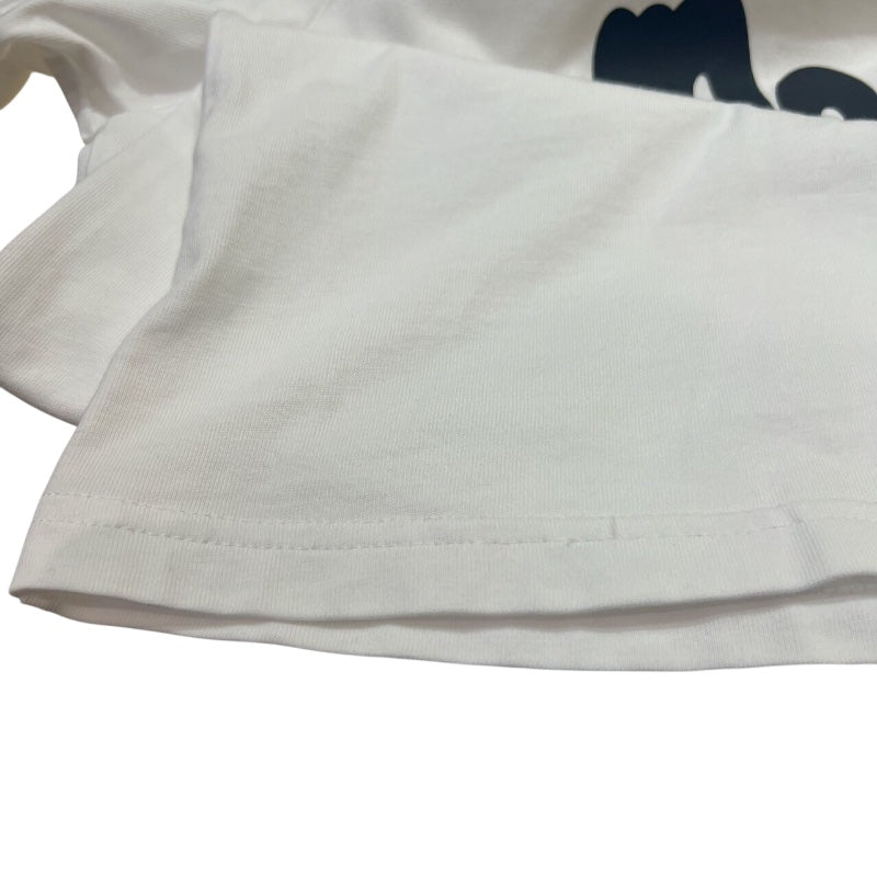 モンクレール MONCLER ロゴプリントTシャツ 24SS 8C000 ホワイト コットン メンズ 半袖Ｔシャツ