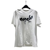 モンクレール MONCLER ロゴプリントTシャツ 24SS 8C000 ホワイト コットン メンズ 半袖Ｔシャツ