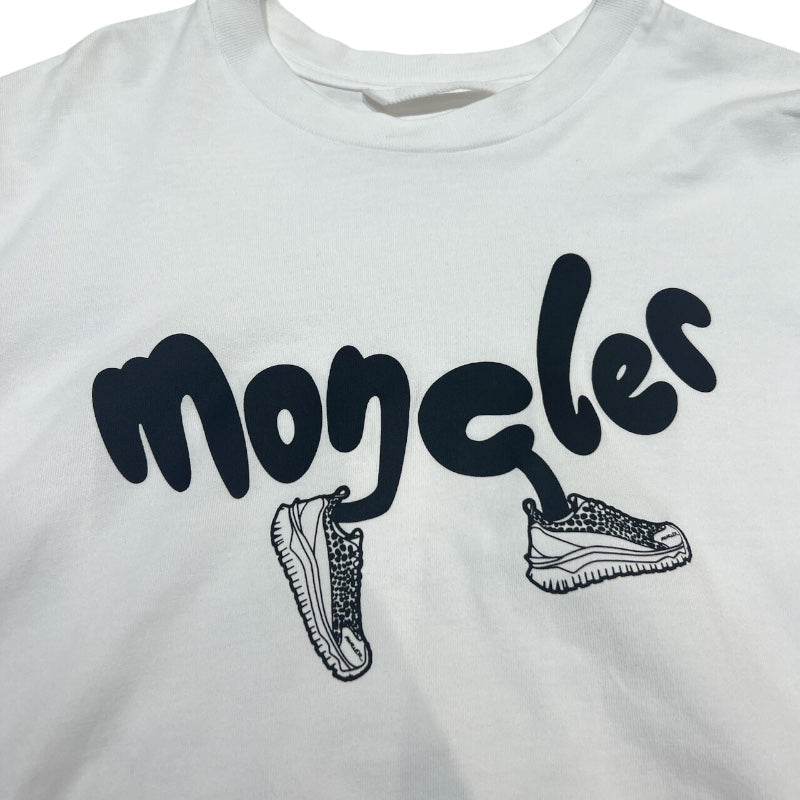 モンクレール MONCLER ロゴプリントTシャツ 24SS 8C000 ホワイト コットン メンズ 半袖Ｔシャツ