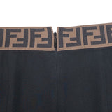 フェンディ FENDI FFロゴシルクプリーツロングスカート ブラック シルク シルク レディース スカート