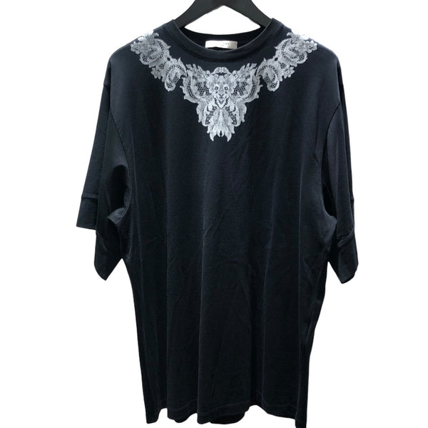 ジバンシィ GIVENCHY デザインプリントTシャツ ブラック コットン メンズ 半袖Ｔシャツ