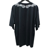 ジバンシィ GIVENCHY デザインプリントTシャツ ブラック コットン メンズ 半袖Ｔシャツ