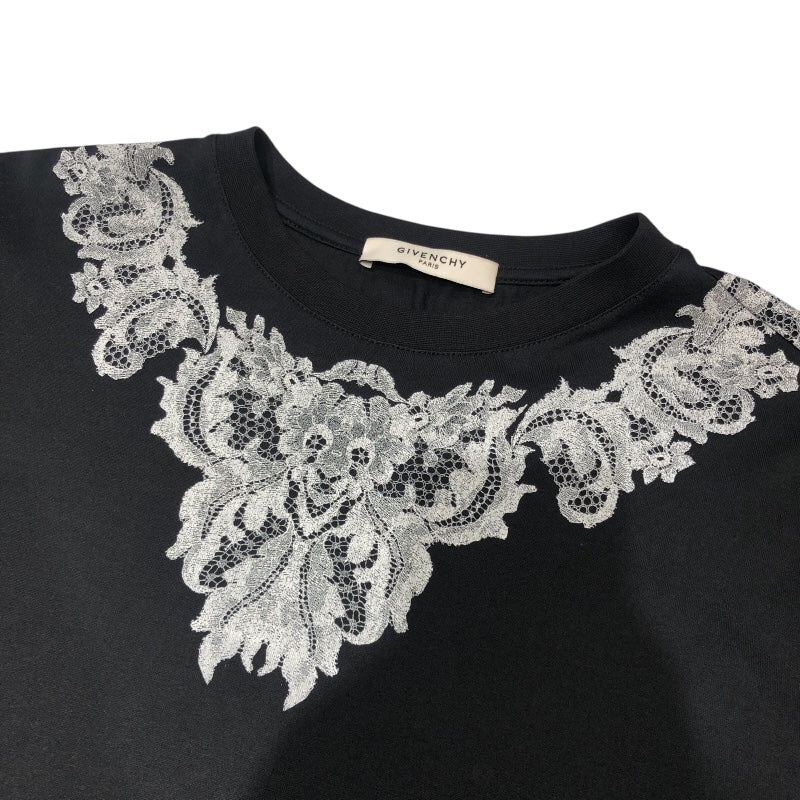 ジバンシィ GIVENCHY デザインプリントTシャツ ブラック コットン メンズ 半袖Ｔシャツ