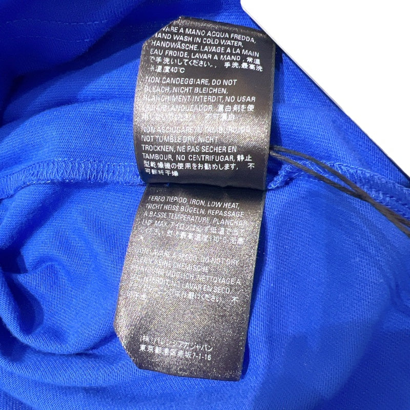 バレンシアガ BALENCIAGA ロゴプリントTシャツ 2020年 612966 ブルー コットン メンズ 半袖Ｔシャツ