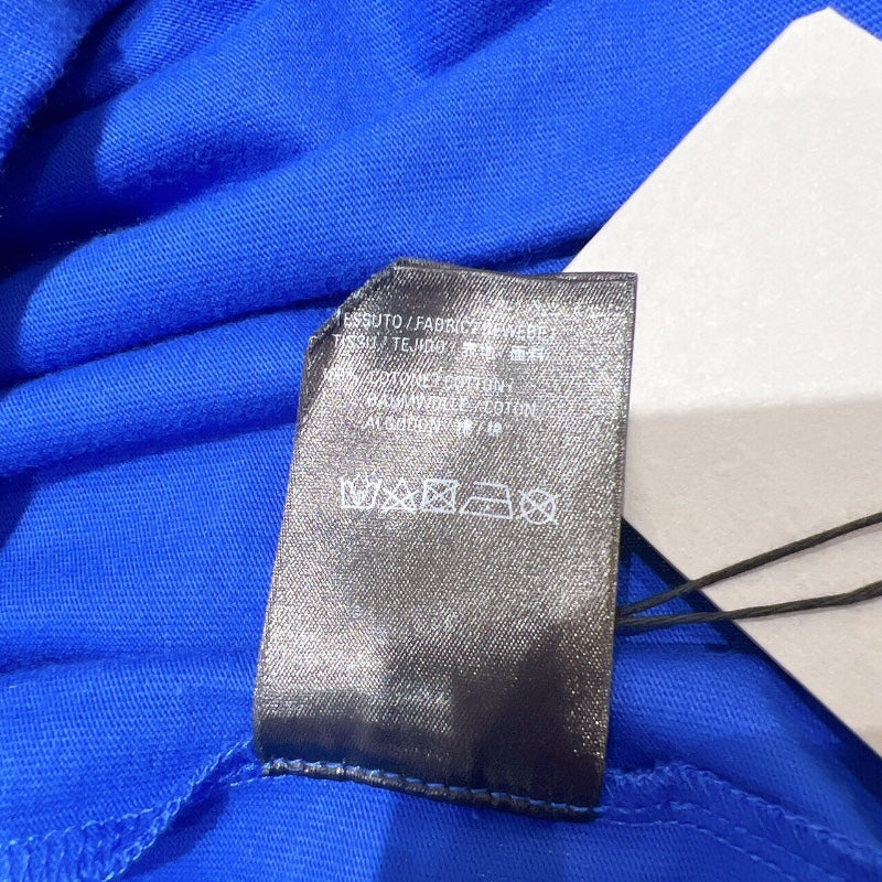 バレンシアガ BALENCIAGA ロゴプリントTシャツ 2020年 612966 ブルー コットン メンズ 半袖Ｔシャツ