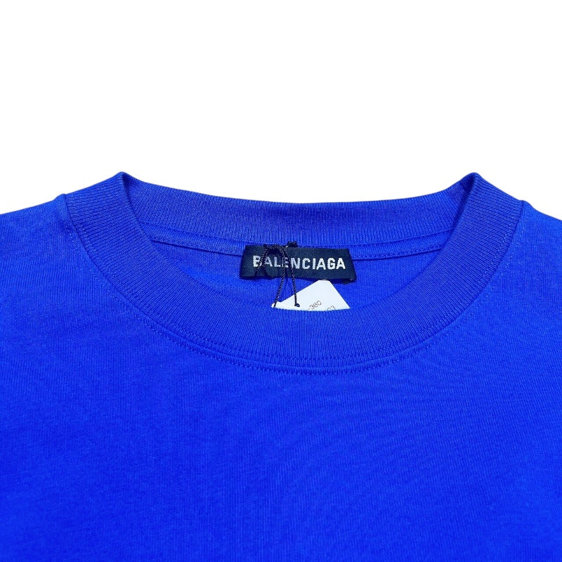 BALENCIAGA ロゴTシャツ 青 中古・古着通販】BALENCIAGA (バレンシアガ) プリントロゴTシャツ