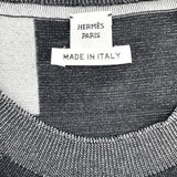 エルメス HERMES ツイルレーヌニットトップス 2H2835D5 ブラック シルク メンズ カットソー