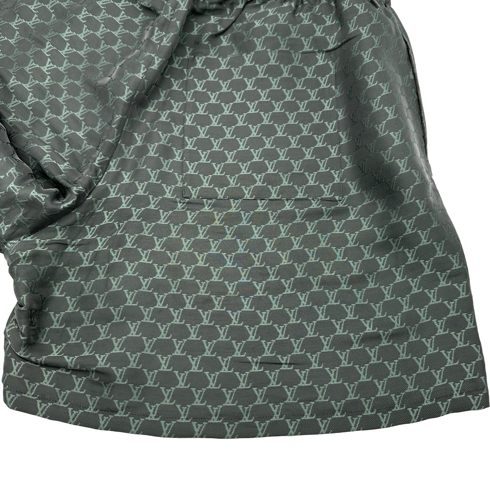 ルイ・ヴィトン LOUIS VUITTON LVロゴ総柄シルクショートパンツ HRP08W