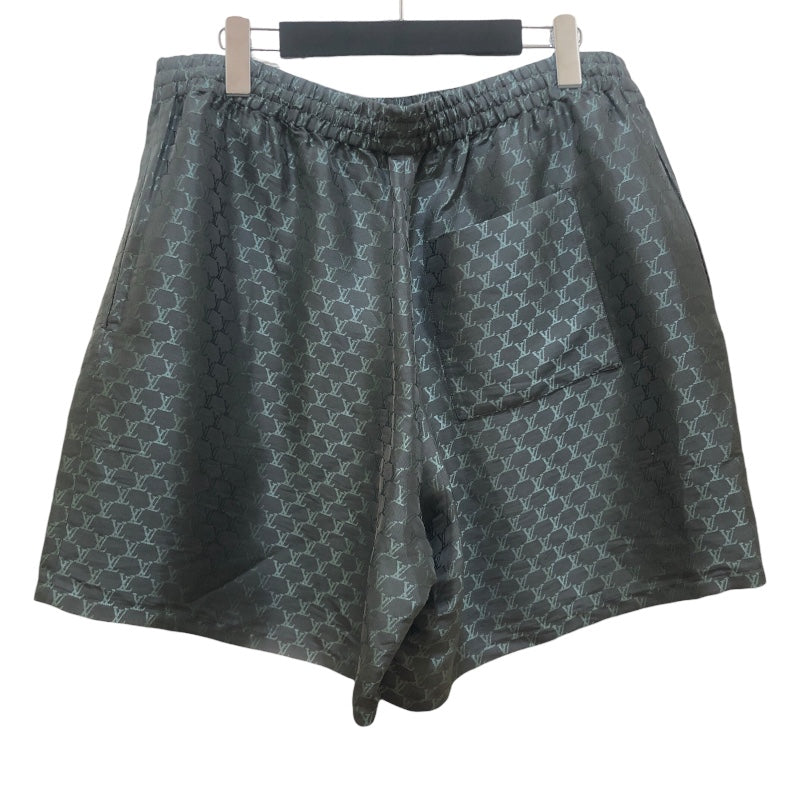 ルイ・ヴィトン LOUIS VUITTON LVロゴ総柄シルクショートパンツ HRP08W グレー シルク メンズ ショートパンツ