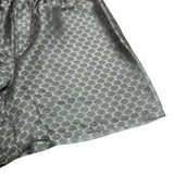 ルイ・ヴィトン LOUIS VUITTON LVロゴ総柄シルクショートパンツ HRP08W グレー シルク メンズ ショートパンツ