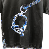 エルメス HERMES プリントTシャツ 4E4651DC ブラック コットン レディース 半袖Ｔシャツ