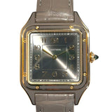 カルティエ Cartier サントスデュモンLM WGSA0097 YG/革 手巻き メンズ 腕時計