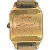 カルティエ Cartier サントスデュモンLM WGSA0097 YG/革 手巻き メンズ 腕時計