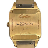 カルティエ Cartier サントスデュモンLM WGSA0097 YG/革 手巻き メンズ 腕時計