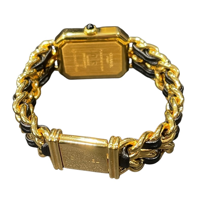 シャネル CHANEL プルミエールS H0001 GP/革 クオーツ レディース 腕時計