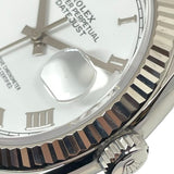 ロレックス ROLEX デイトジャスト36 ランダムシリアル 126234 ホワイト K18WG/SS 自動巻き メンズ 腕時計