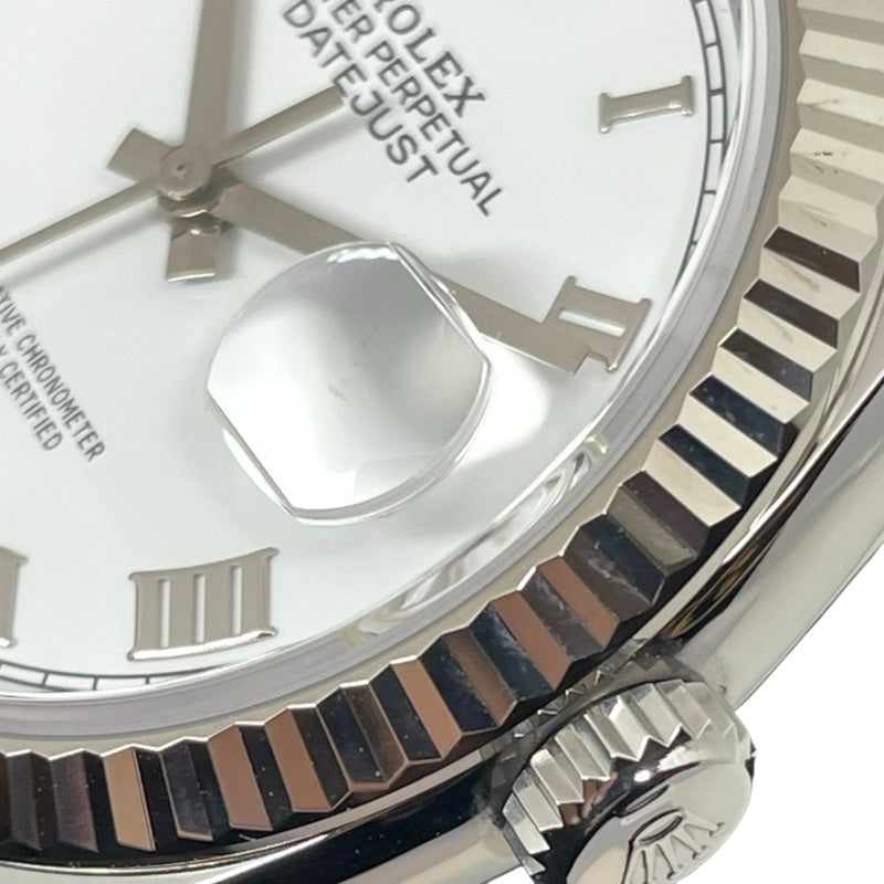 ロレックス ROLEX デイトジャスト36 ランダムシリアル 126234 ホワイト K18WG/SS 自動巻き メンズ 腕時計