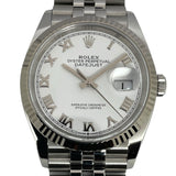 ロレックス ROLEX デイトジャスト36 ランダムシリアル 126234 ホワイト K18WG/SS 自動巻き メンズ 腕時計
