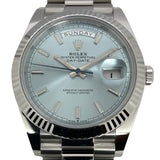 ロレックス ROLEX デイデイト40 ランダムシリアル 228236 アイスブルー Pt950 自動巻き メンズ 腕時計